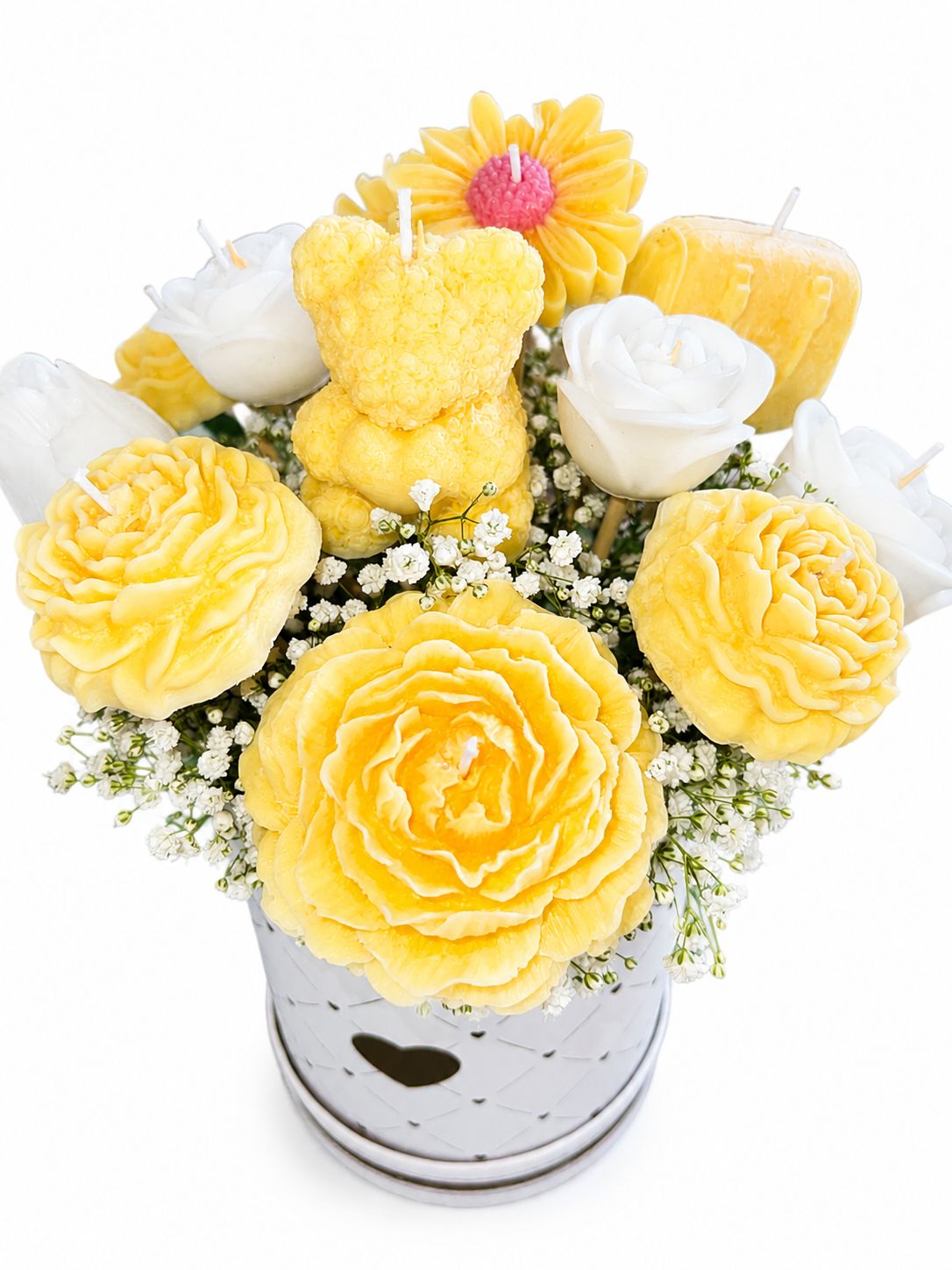 Candle shaped bouquet
