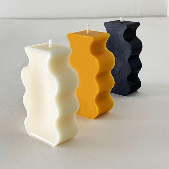 5 ABSTRACT CANDLES