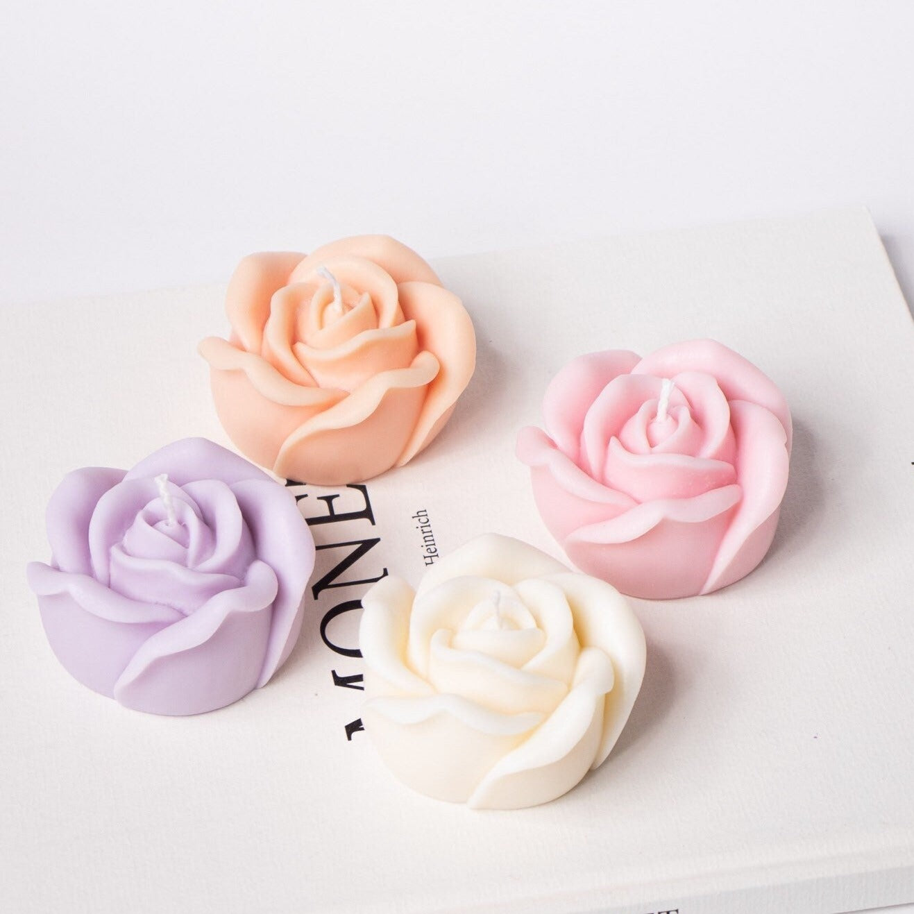 6 MINI ROSE CANDLES