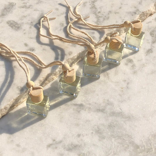 Empty car diffuser bottles