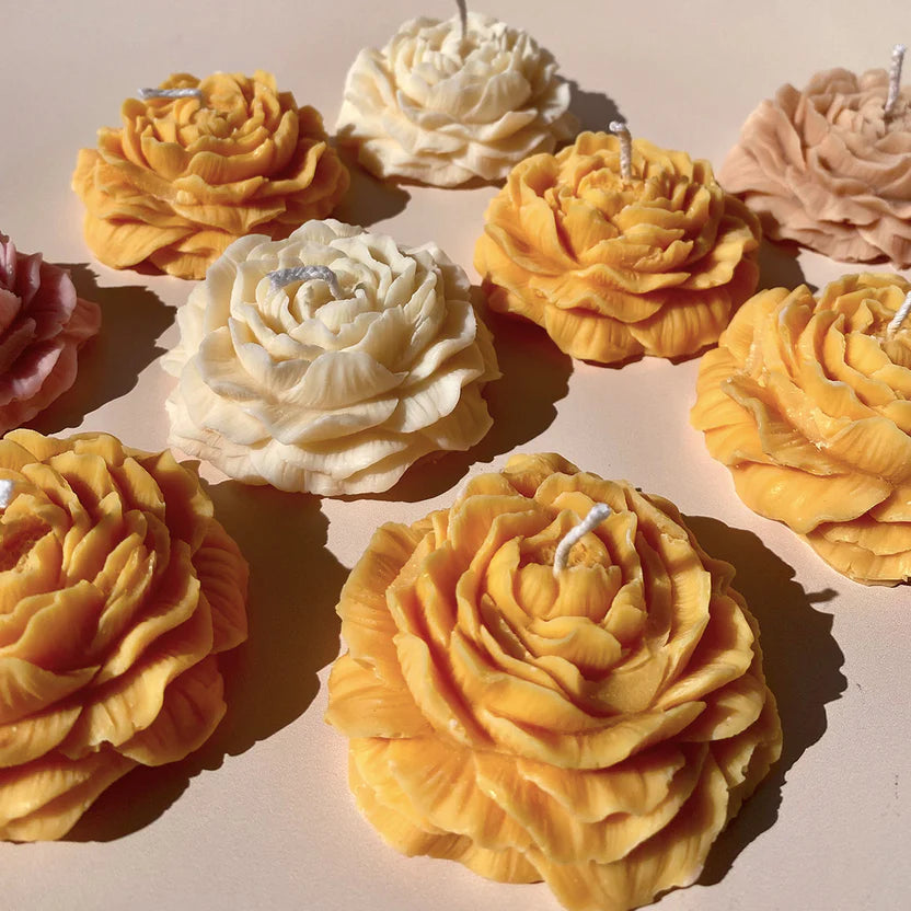 6 MINI FLOWER CANDLES