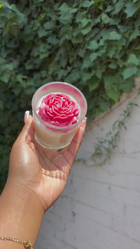 Rose candle - set of 5 candles