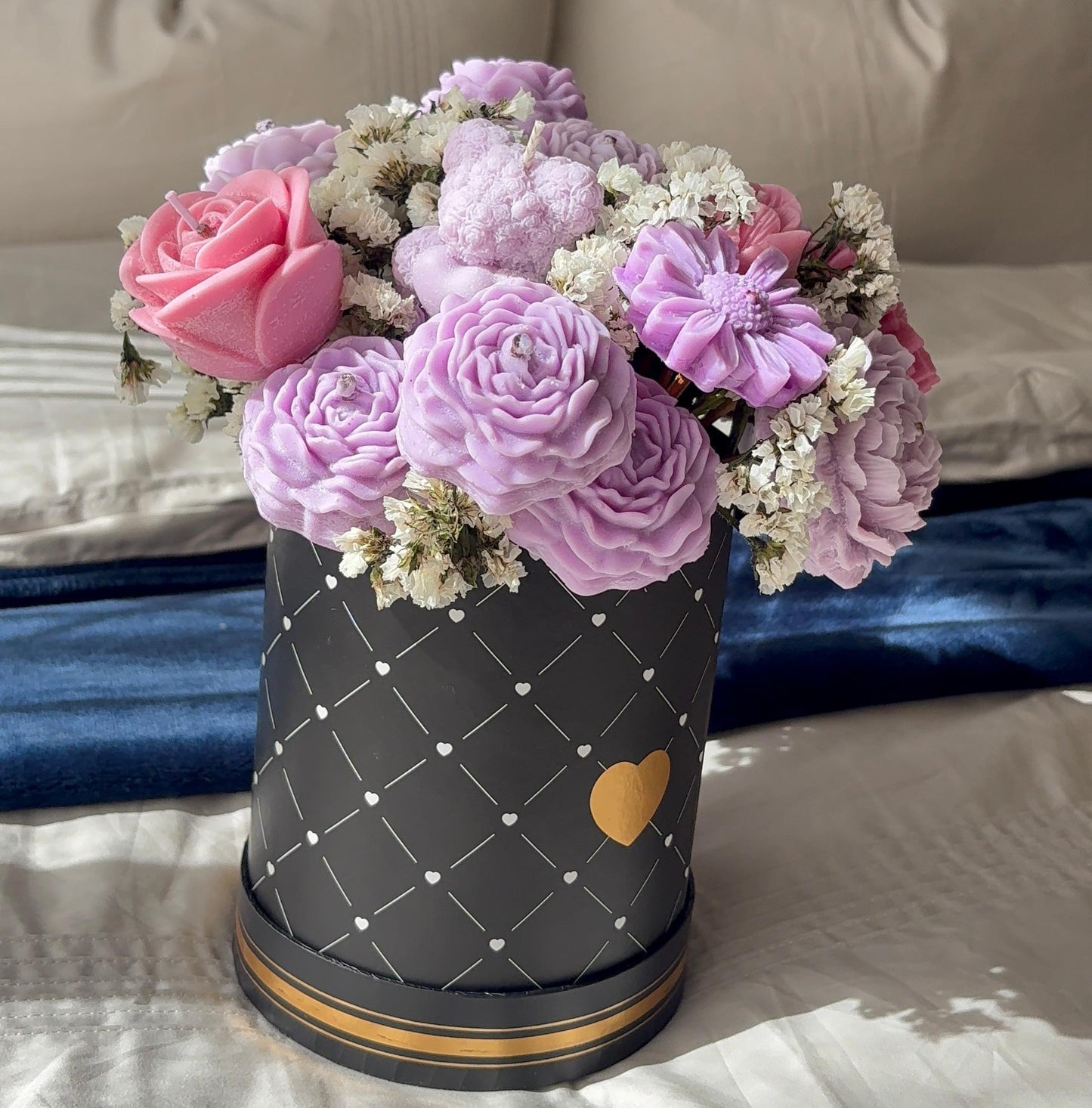 Candle shaped bouquet