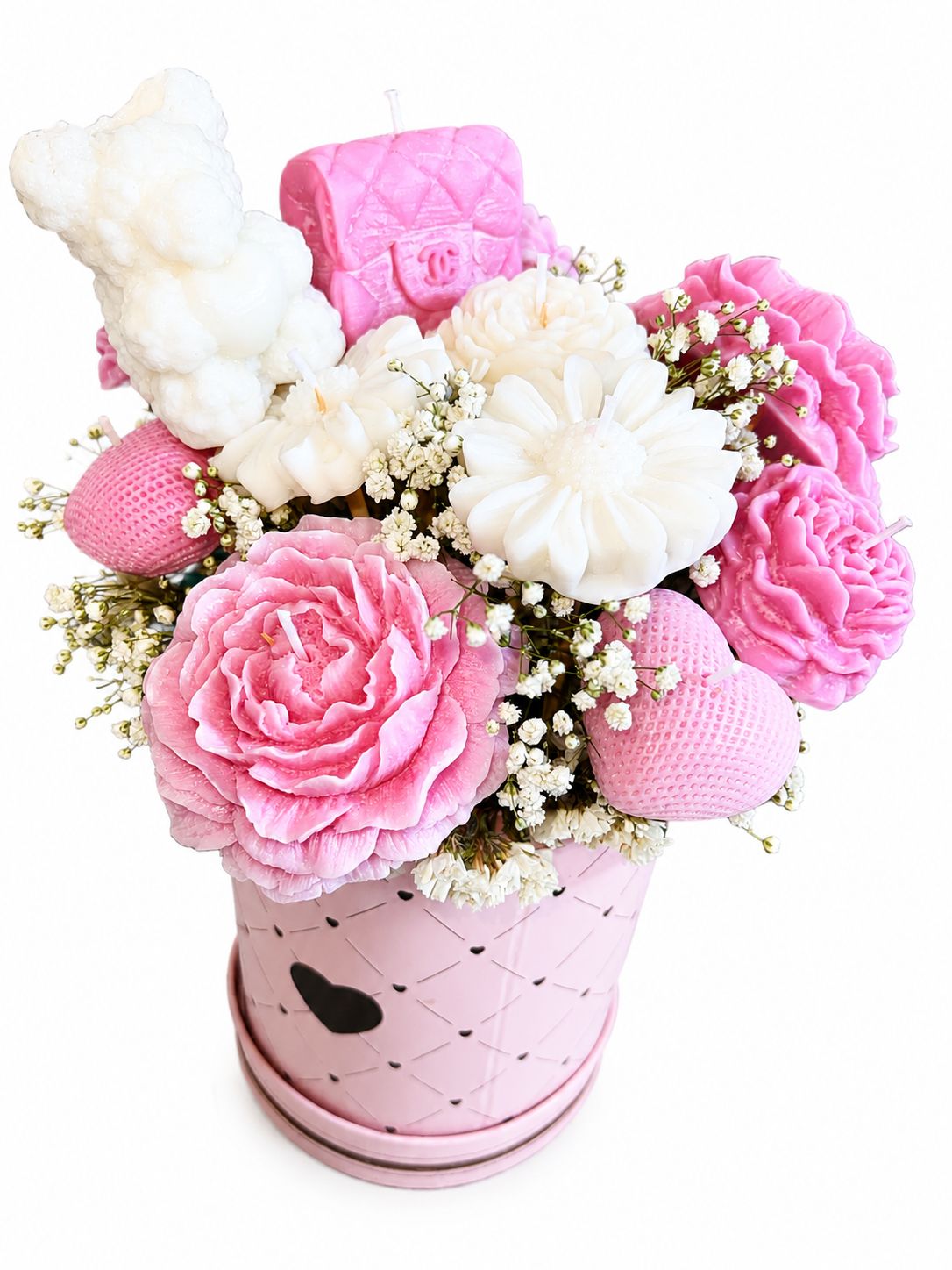 Candle shaped bouquet